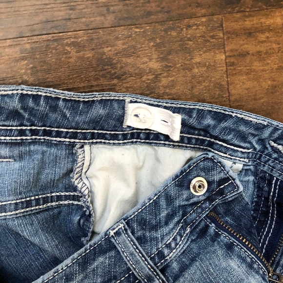 Circo Girls Denim Jean Shorts, Size Medium 7-8, 5 pocket, adjustable waist - Picture 5 of 7